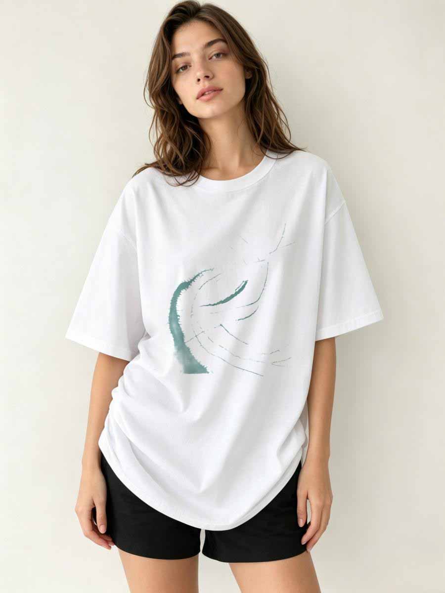 Urban Street Fashion Photography - T-Shirts Street Shot Women Cotton Short