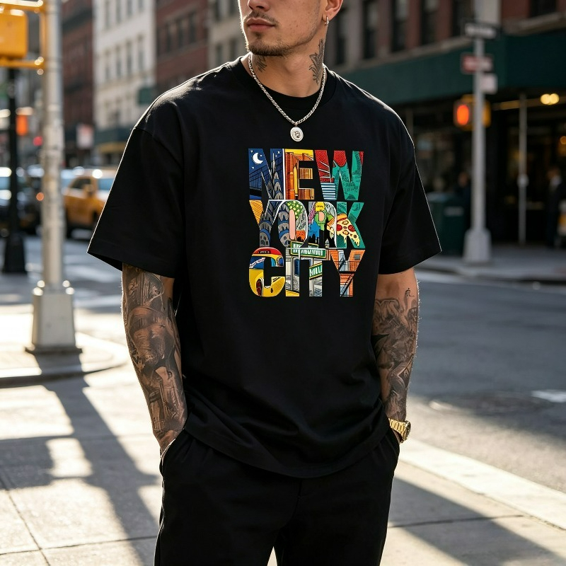 Street Style New York Fashion - NEW YORK CITY Graphic T-Shirt for