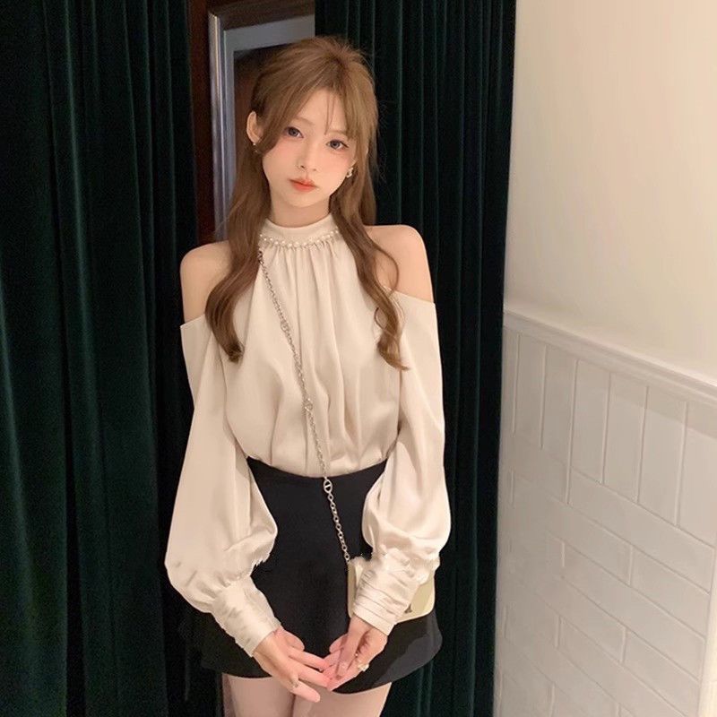 Street Fashion Korea - Spring Sweet Blouses For Women O-neck