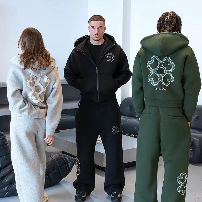 Street Fashion Y2K - Spring Autumn Oversized 4 Leaf Clover