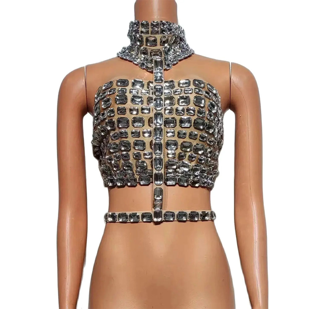 Street Fashion Photoshoot - Women Summer Luxury Rhinestones Sexy Beading