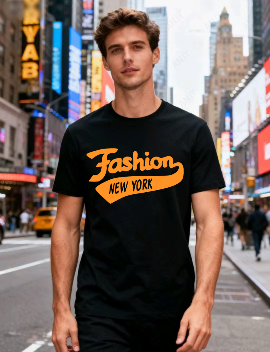 Street Style New York Fashion - New York Street Style Letter Printed