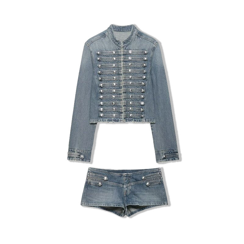 Street Fashion News - 2026 New Women Denim 2 Piece