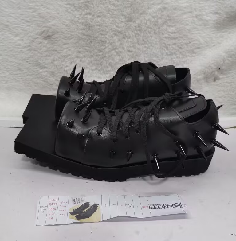Street Fashion Y2K - Women's Black Leather Hog Toe Boots