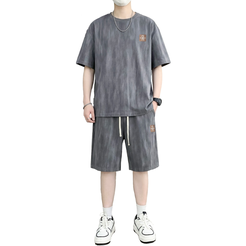 Street Fashion For Man - 【T-Shirt + 5-Point Shorts】Men's T-Shirt Set