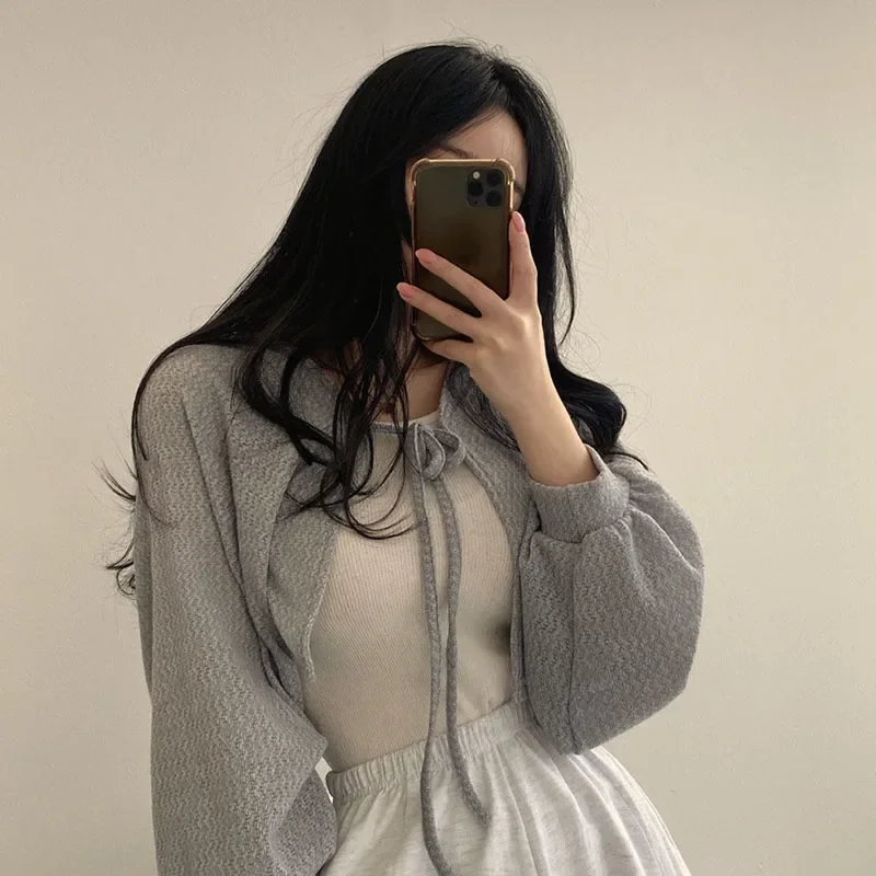Summer Women Knitted Cardigan  - Korean Street Fashion Female 评论和价格