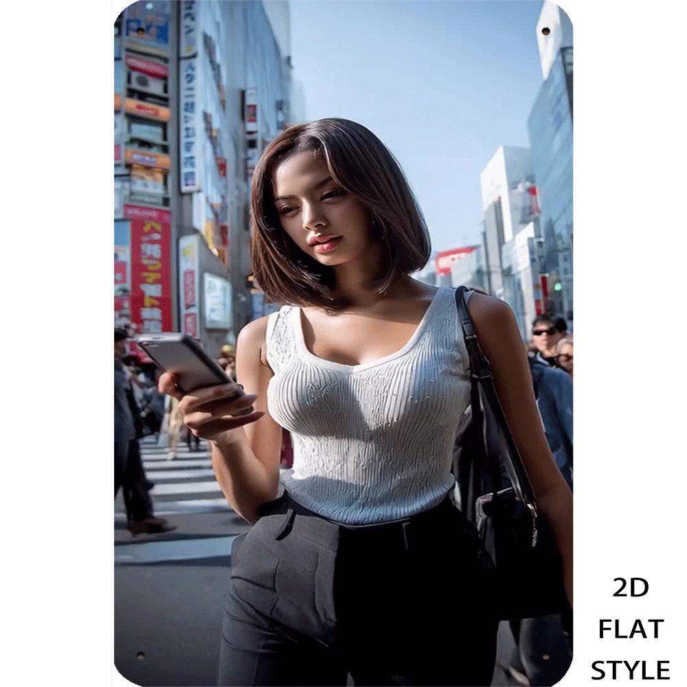 Retro Metal Tin Sign Urban Fas - Urban Street Fashion Photography 评论和价格