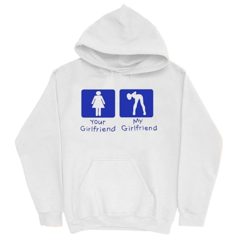Your Girl Vs My Girl Hoodie Fa - Street Fashion Vs Streetwear 评论和价格