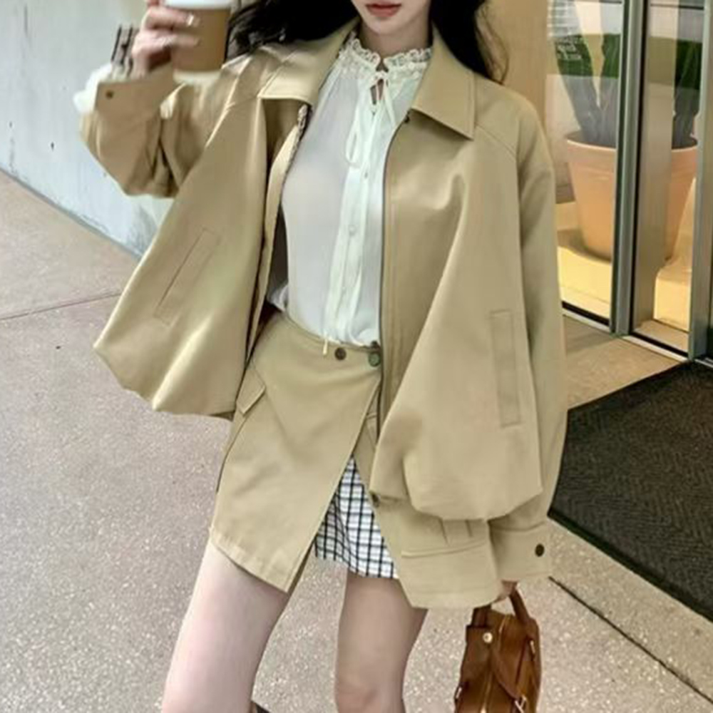 TWOTWINSTYLE Khakl Spliced Poc - Street Fashion News 评论和价格