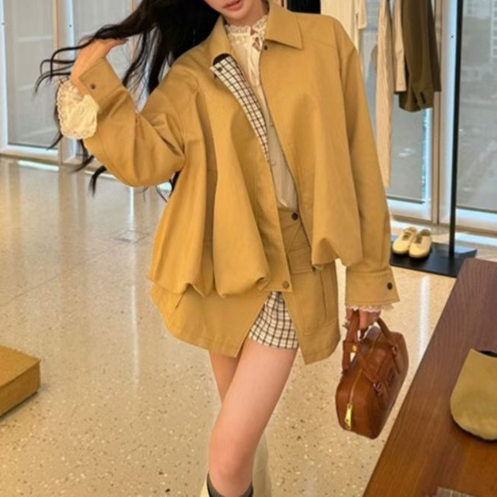 TWOTWINSTYLE Khakl Spliced Poc - Street Fashion News 评论和价格