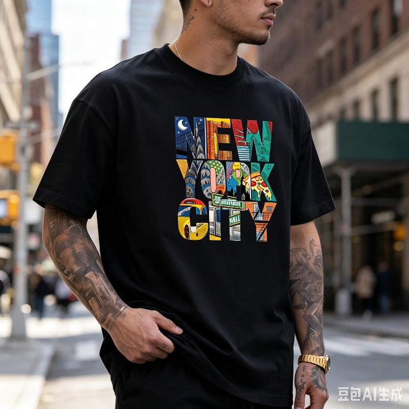 NEW YORK CITY Graphic T-Shirt  - Street Style New York Fashion 评论和价格