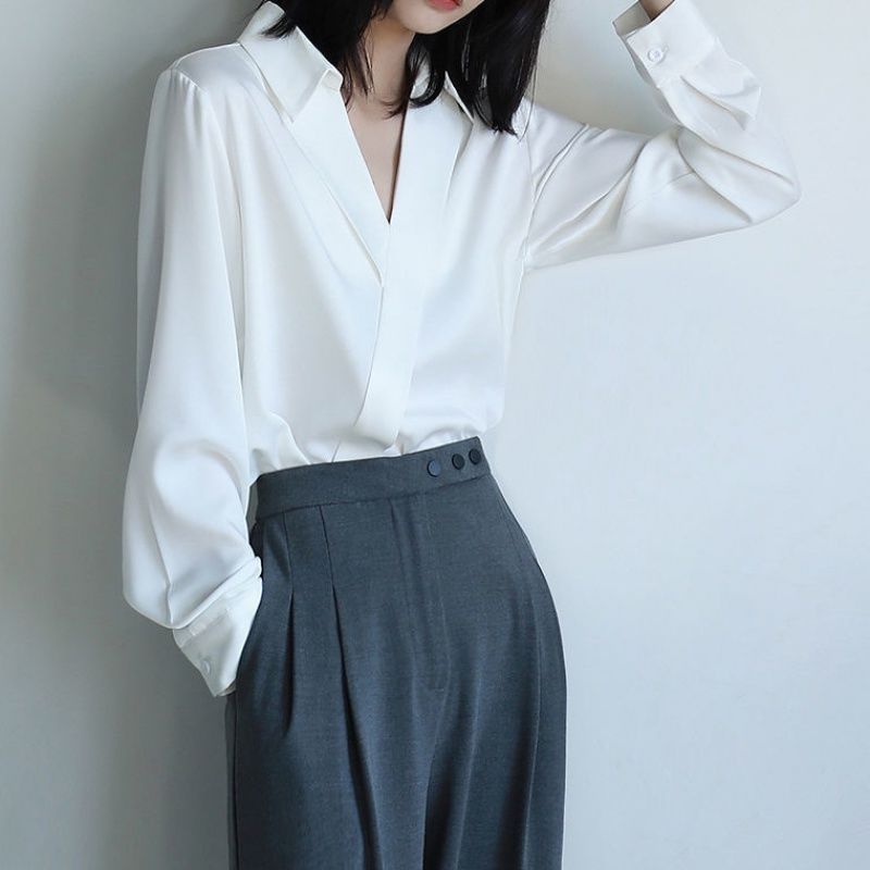 Gidyq Women Black Chiffon Shir - Street Fashion Korea 评论和价格
