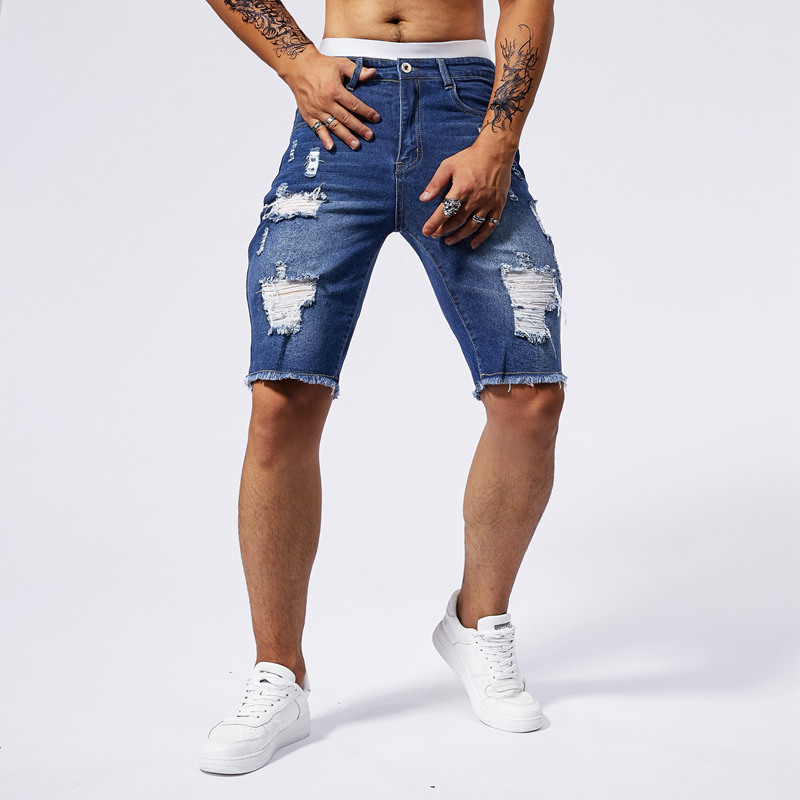 2025 Summer New Men's Ripped D - Street Fashion News 评论和价格
