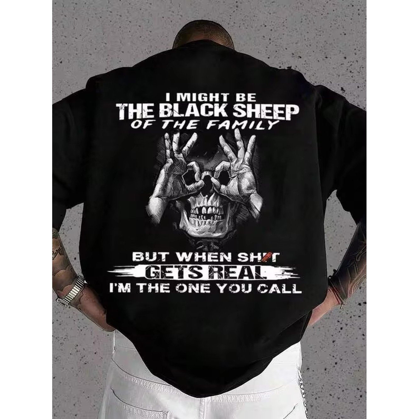 Warning Slogan, Clothing, Grap - Street Fashion Youth 评论和价格