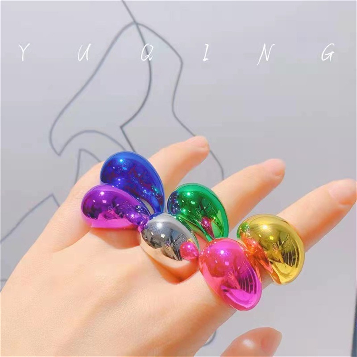 New Ins Retro Acrylic Fashion  - Street Fashion Blog 评论和价格