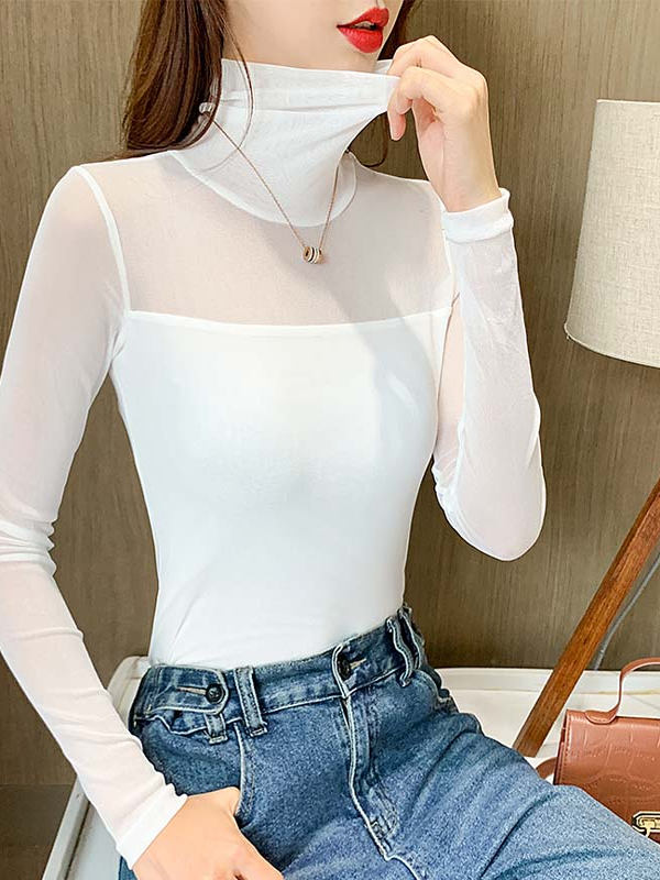 Spring 2025 Women's Elastic La - Mesh Top Layering 评论和价格