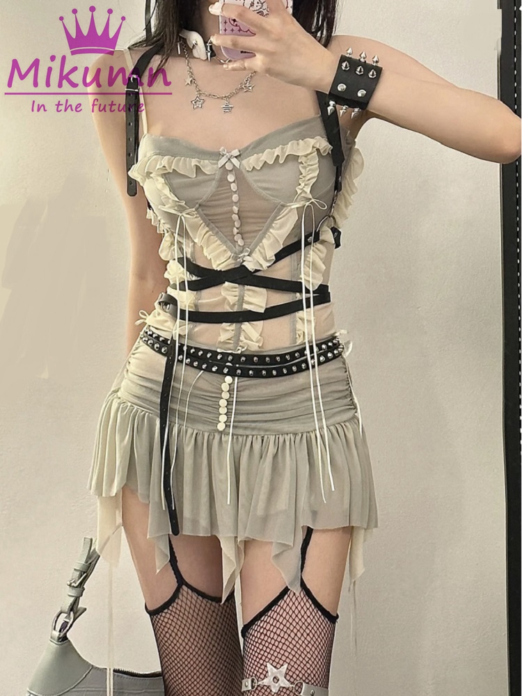 Y2k Two Piece Set Outfit Aesth - Street Fashion News 评论和价格