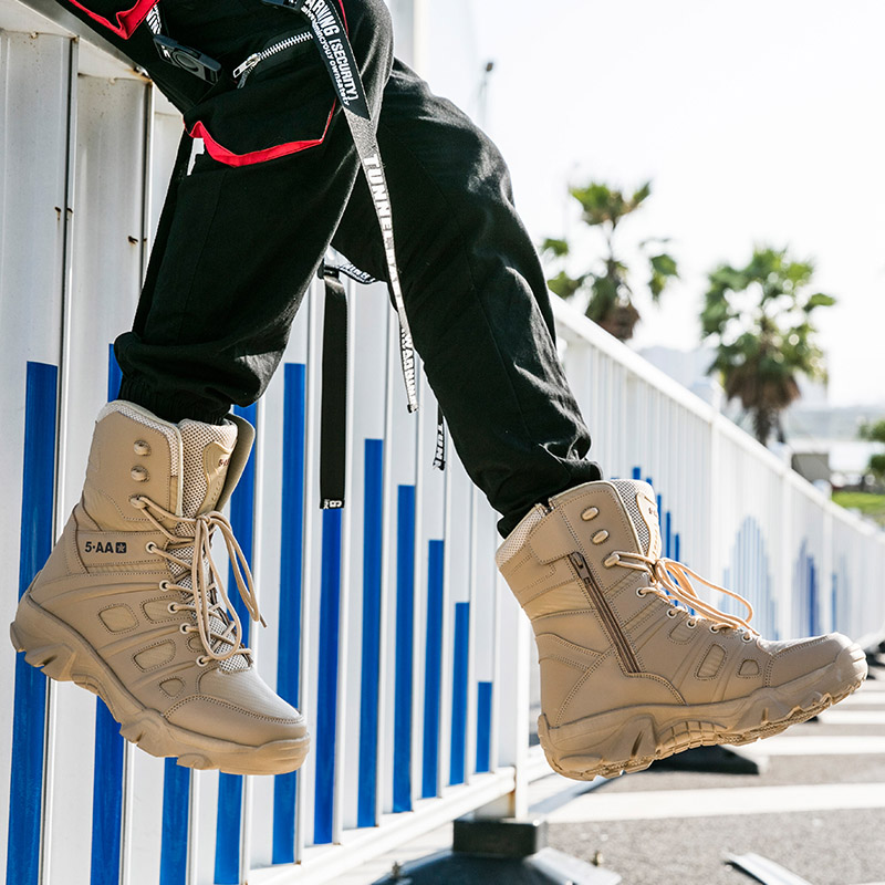 Men's boots Autumn High Top Sh - Mesh Top Layering 评论和价格