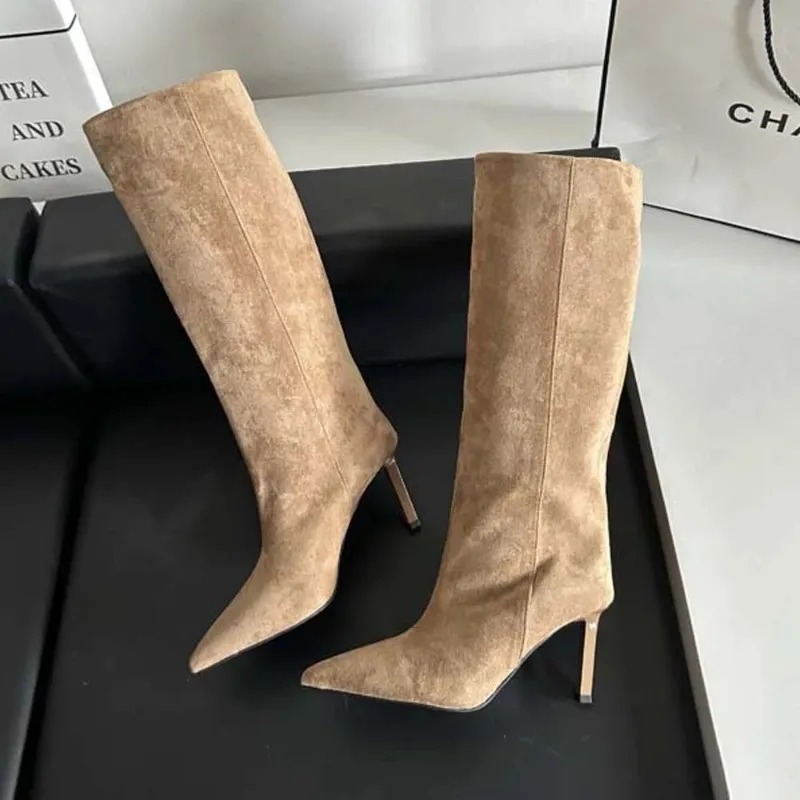 Luxury Women Long Boots Fashio - French Street Fashion 评论和价格