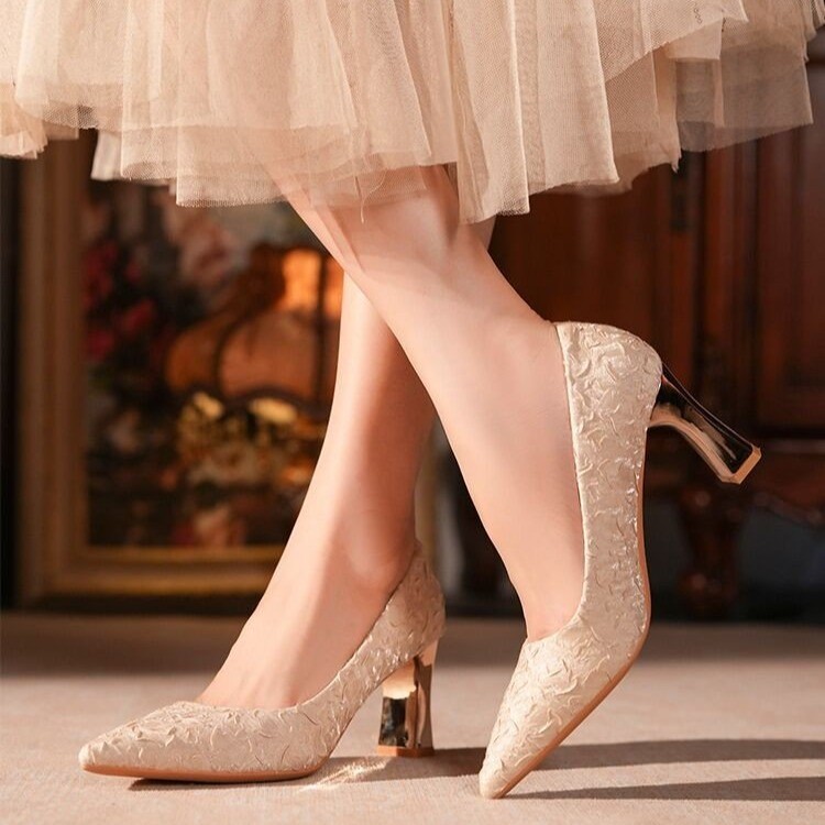 Women's New Pointed Pleated Fr - French Street Fashion 评论和价格