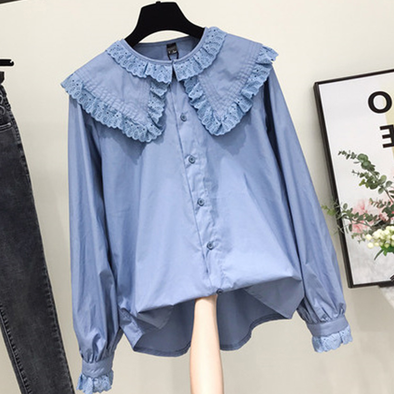 Women Chic Peter Pan Collar Sh - Street Fashion Korea 评论和价格
