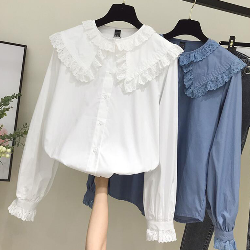 Women Chic Peter Pan Collar Sh - Street Fashion Korea 评论和价格