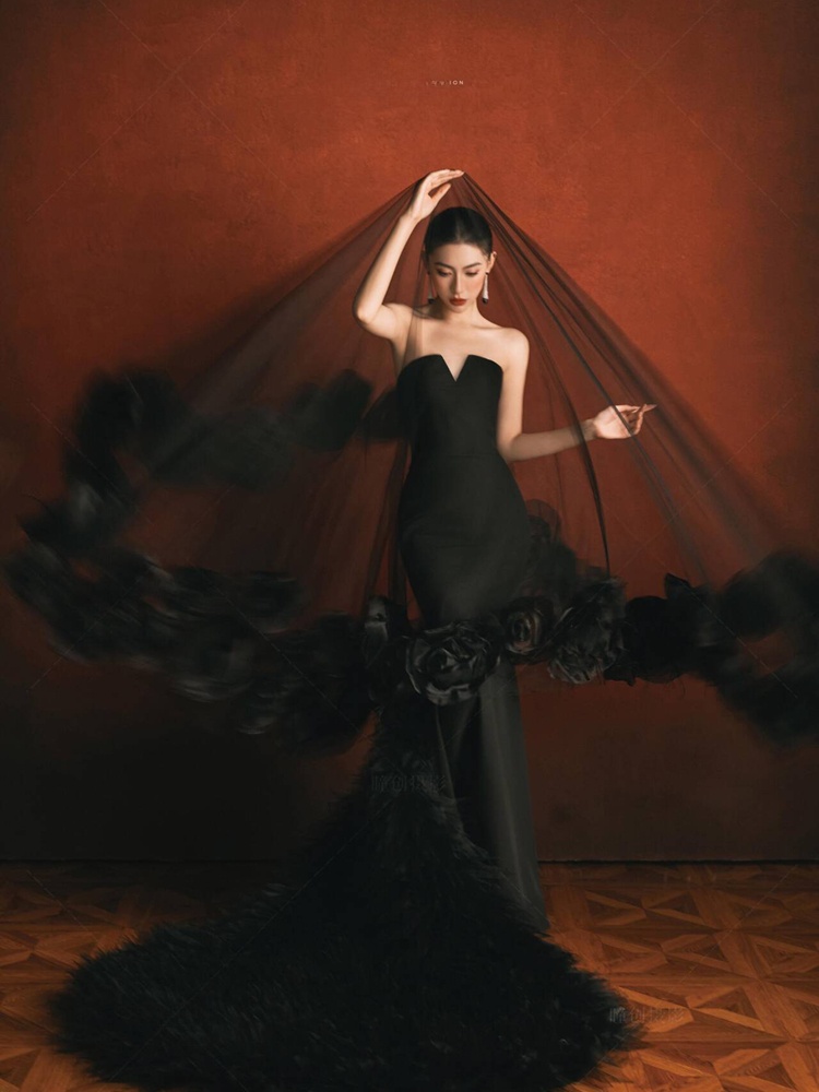 Black Fish Tail Sweet  Silk Ph - Street Fashion Photoshoot 评论和价格