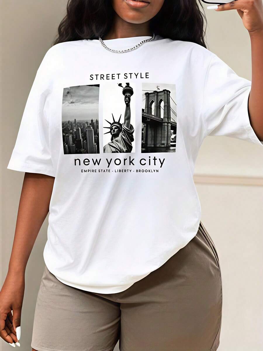 Street Style, Women's T-Shirt, - Street Style New York Fashion 评论和价格