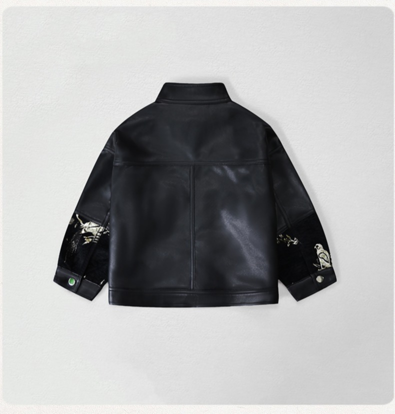 Gentleman Kids Embroidery Moto - Street Fashion News 评论和价格