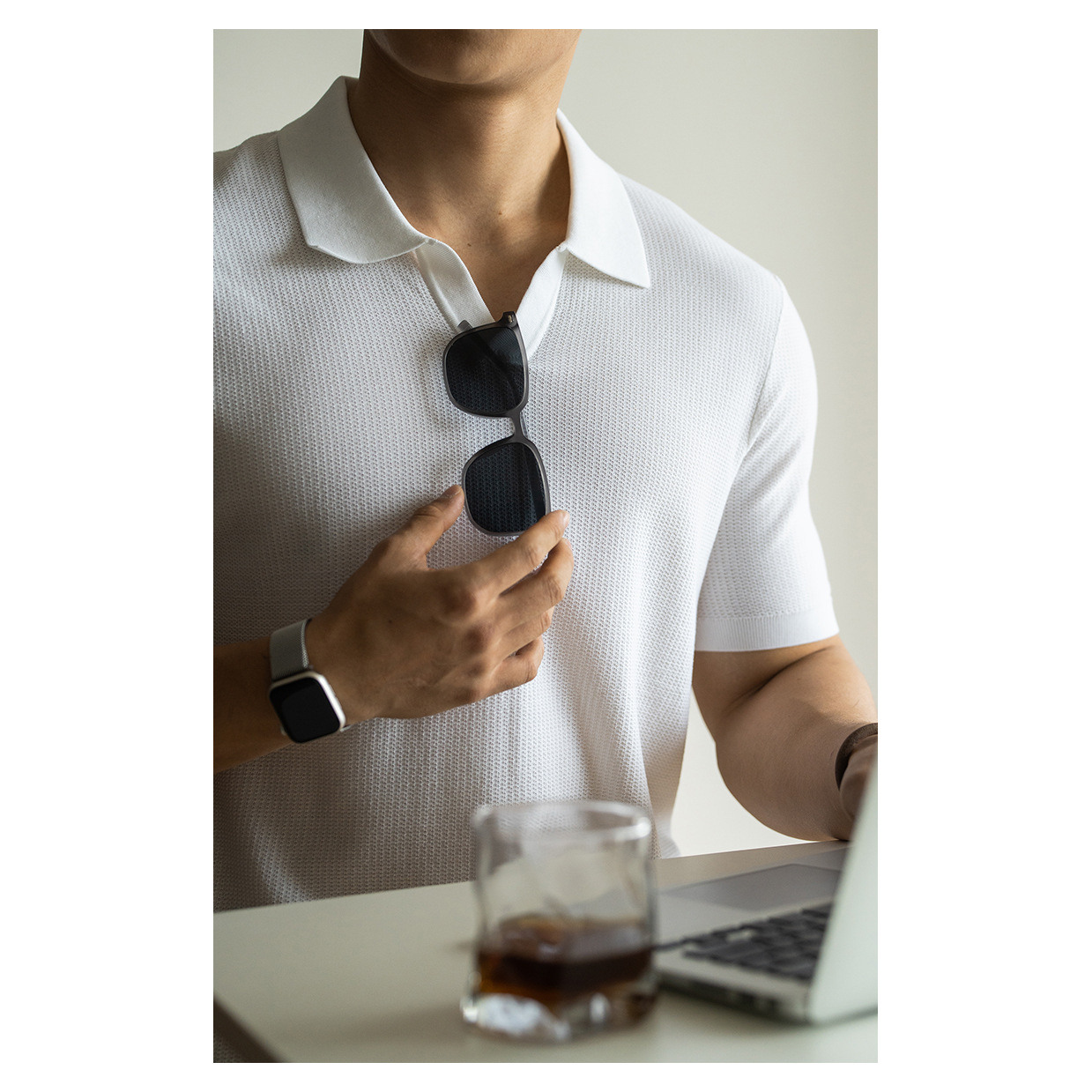 Linen Short Sleeve Knitted Hig - Urban Street Fashion Photography 评论和价格