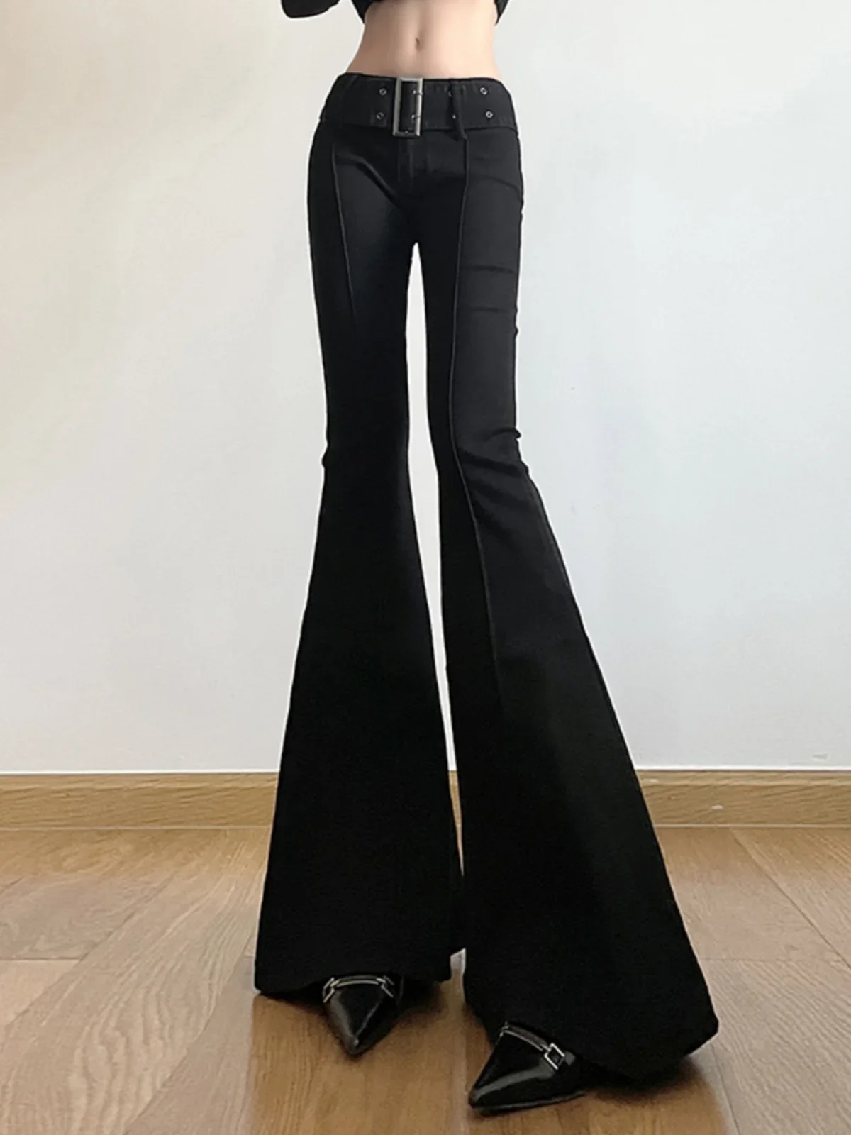 Women's Black Flared Pants Ret - Fashion Street Yoga 评论和价格