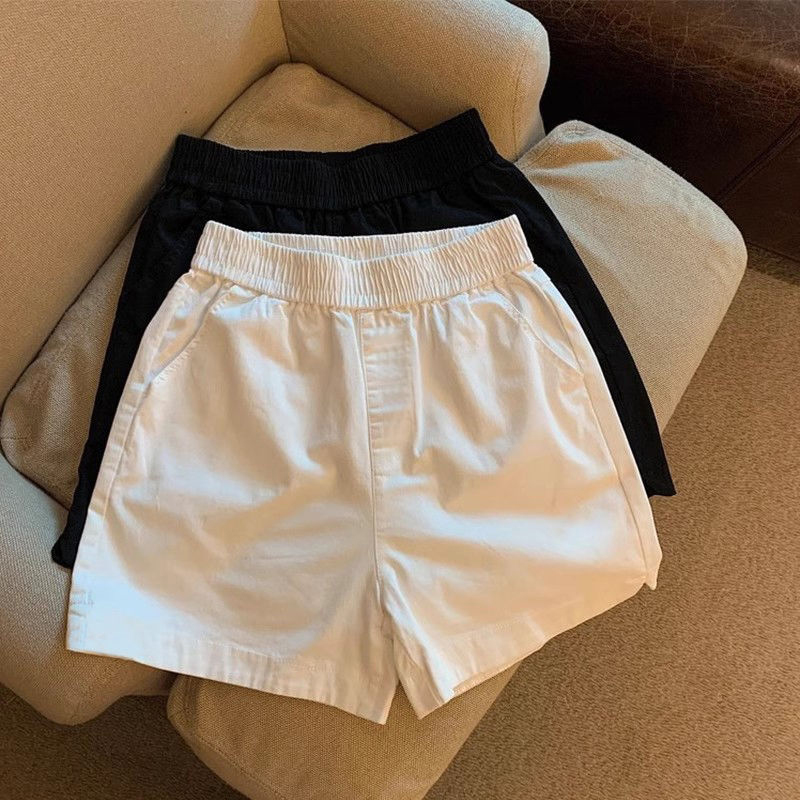 High Waist Cotton Shorts Women - Korean Street Fashion Female 评论和价格