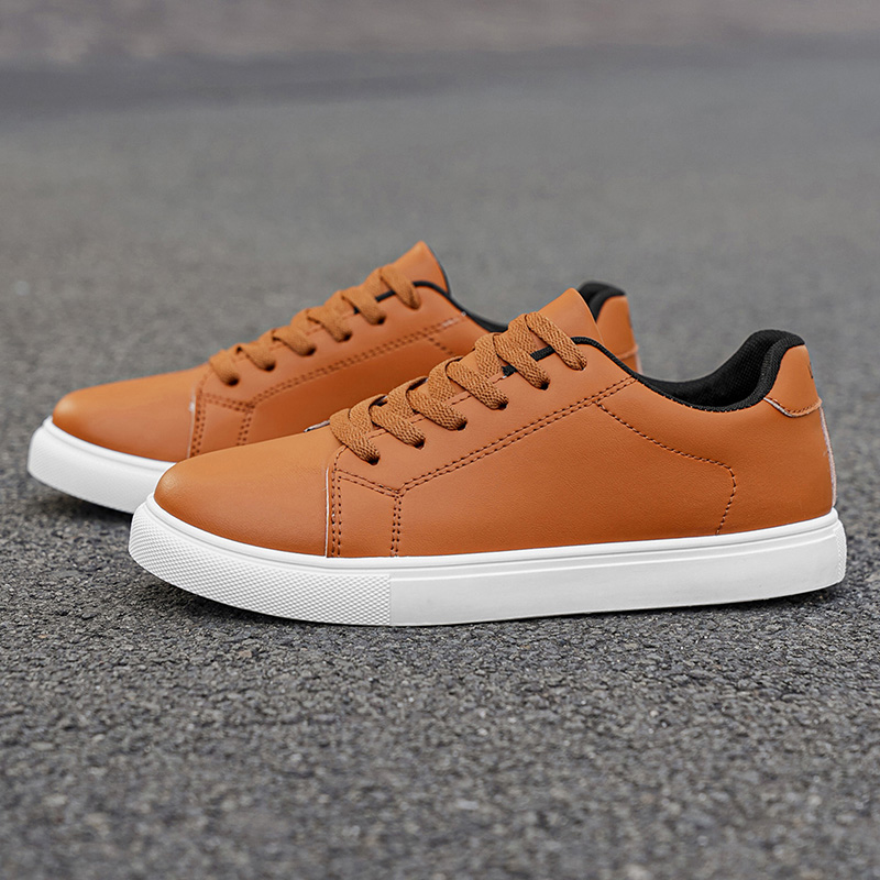 Men's Low-top Leather Casual S - Mesh Top Layering 评论和价格