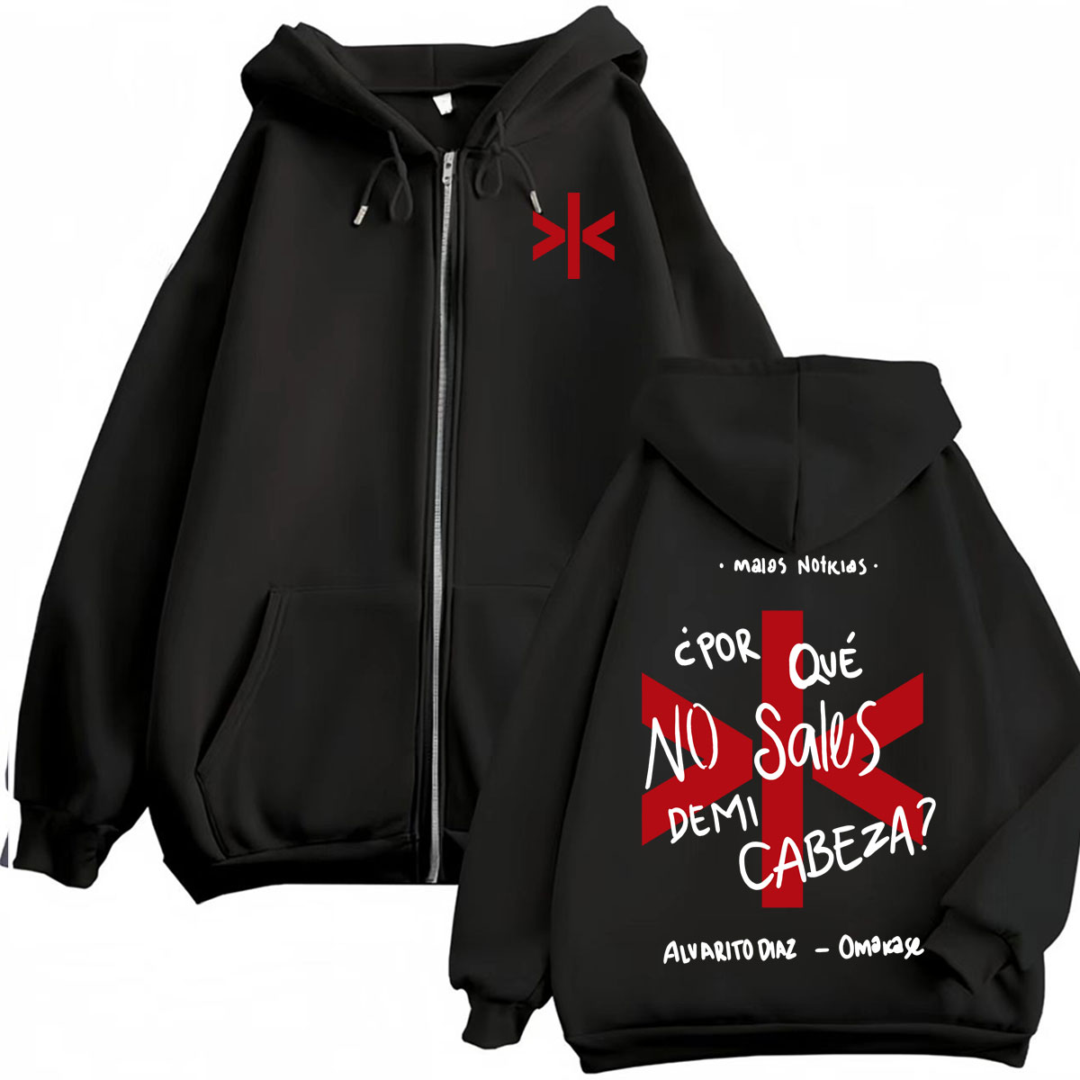 Alvaro Diaz Omakase Album Prin - Street Fashion Zip Up Hoodie 评论和价格