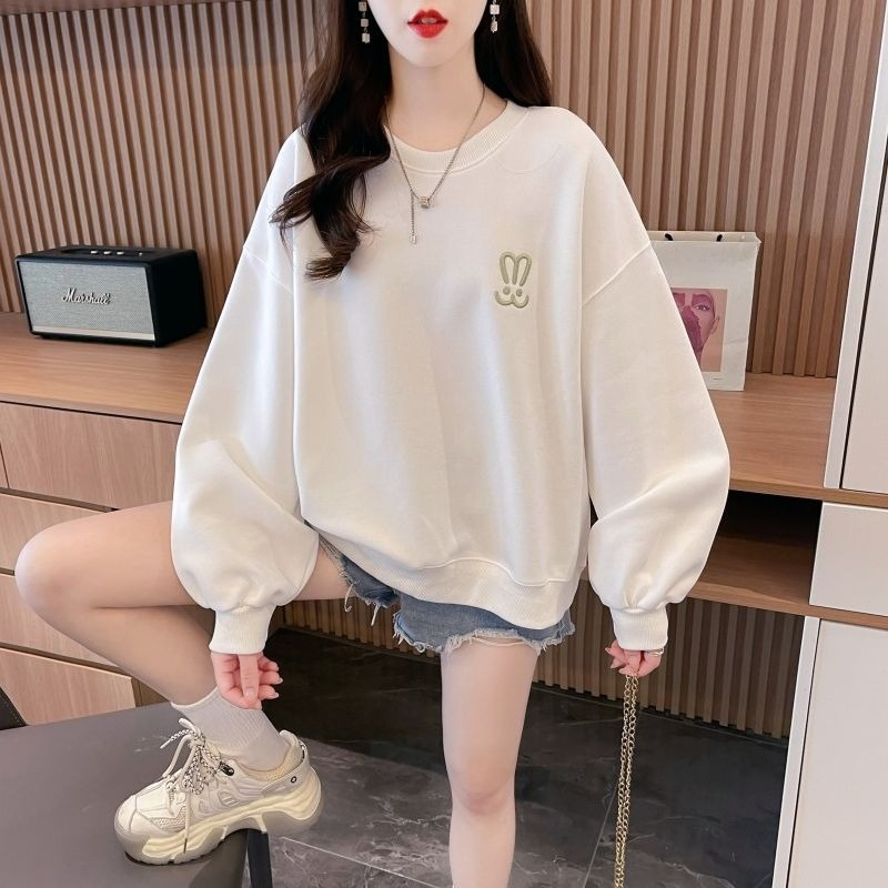 Women's Lightweight Oversized  - Oversized Crewneck Fleece 评论和价格