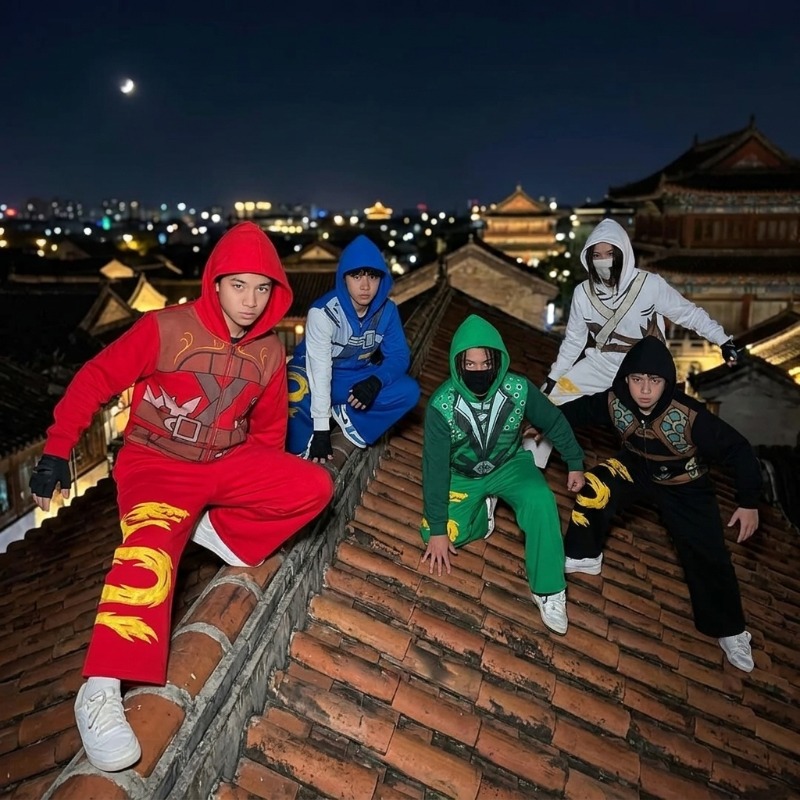 Ninja Warrior Armor Hoodie Set - Street Fashion For Man 评论和价格