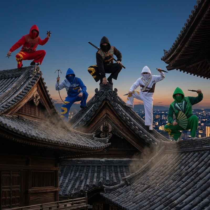 Ninja Warrior Armor Hoodie Set - Street Fashion For Man 评论和价格
