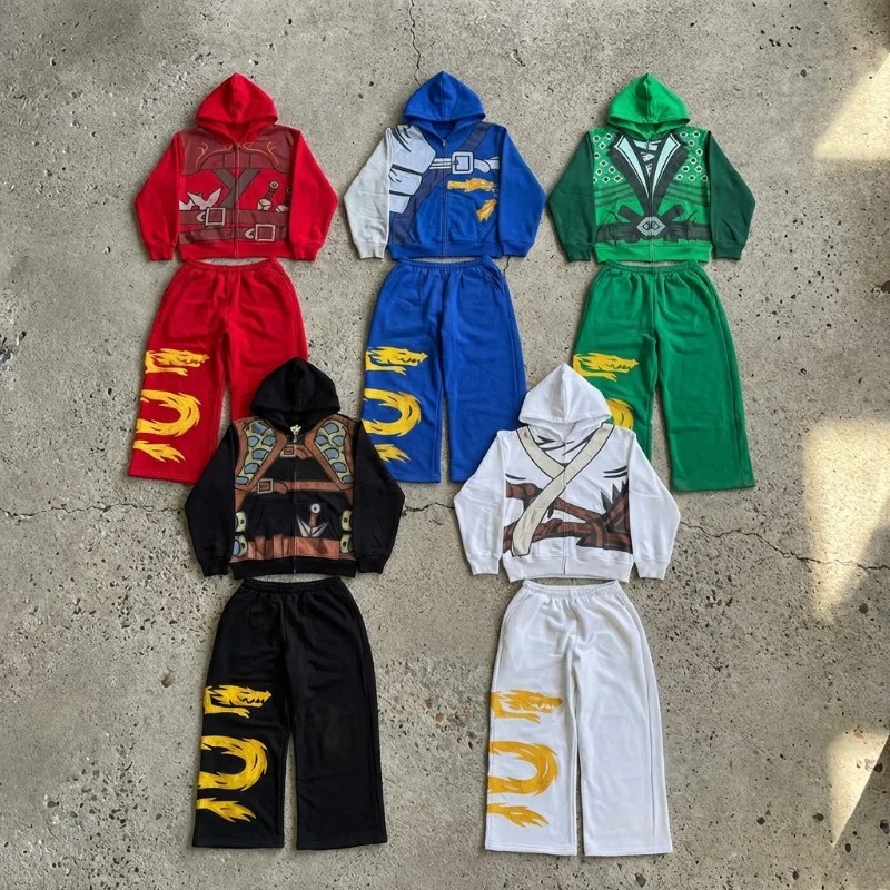 Ninja Warrior Armor Hoodie Set - Street Fashion For Man 评论和价格