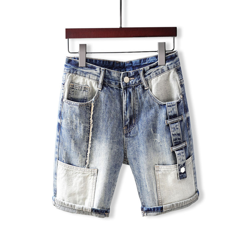 Men's Short Jeans Pants with P - Street Fashion Korea 评论和价格