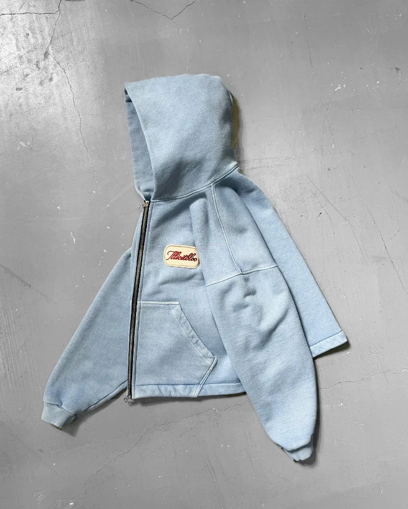 Y2K Fashion New Letter Embroid - Street Fashion Zip Up Hoodie 评论和价格