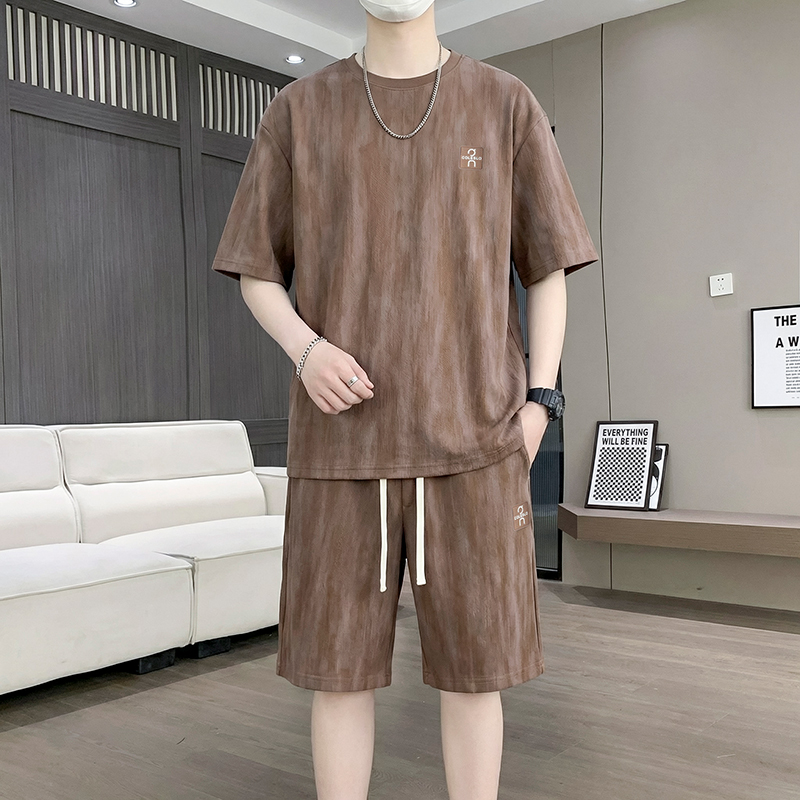 【T-Shirt + 5-Point Shorts】Men' - Street Fashion For Man 评论和价格