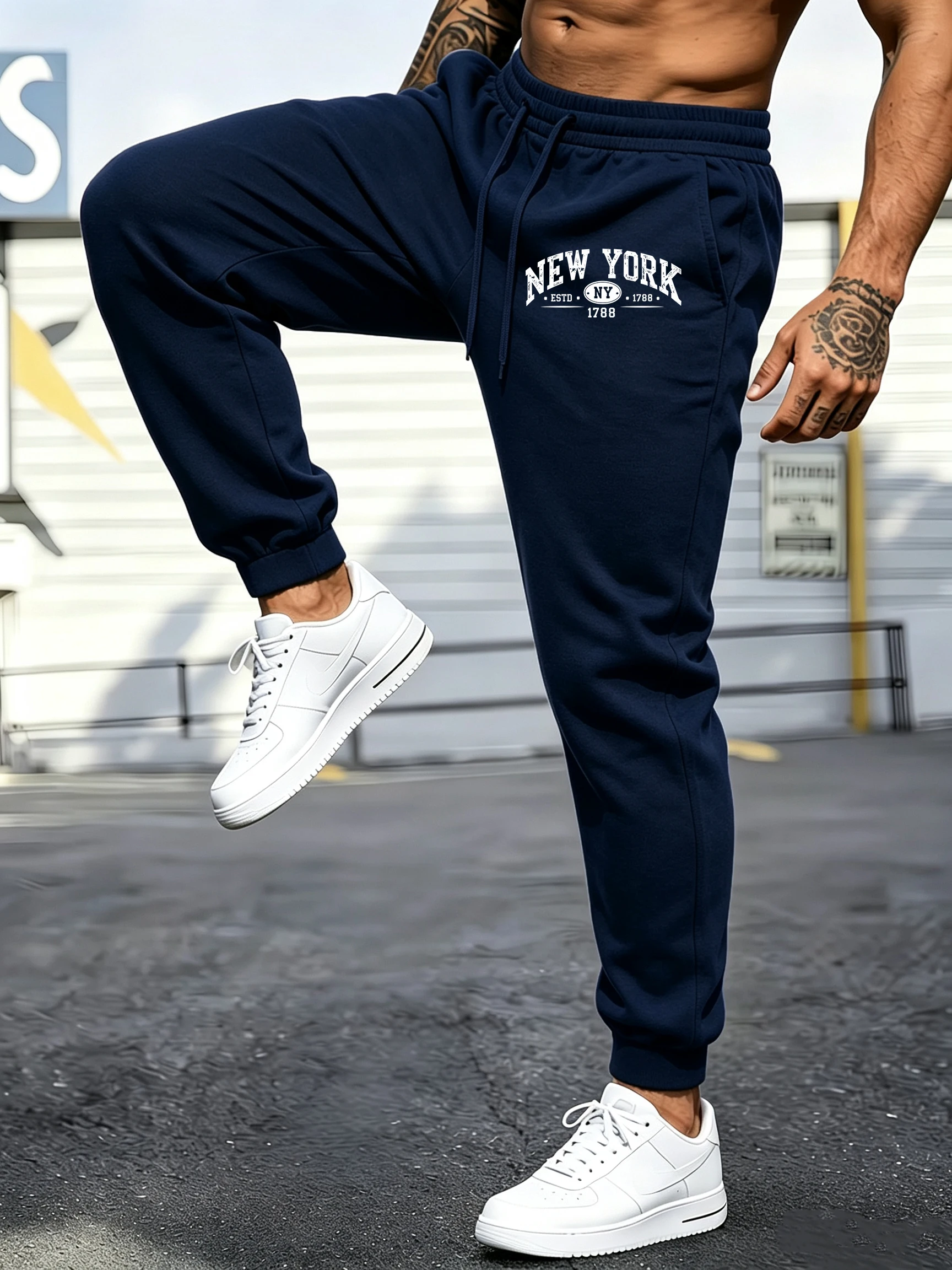 Men's jogging trousers, New Yo - Street Style New York Fashion 评论和价格