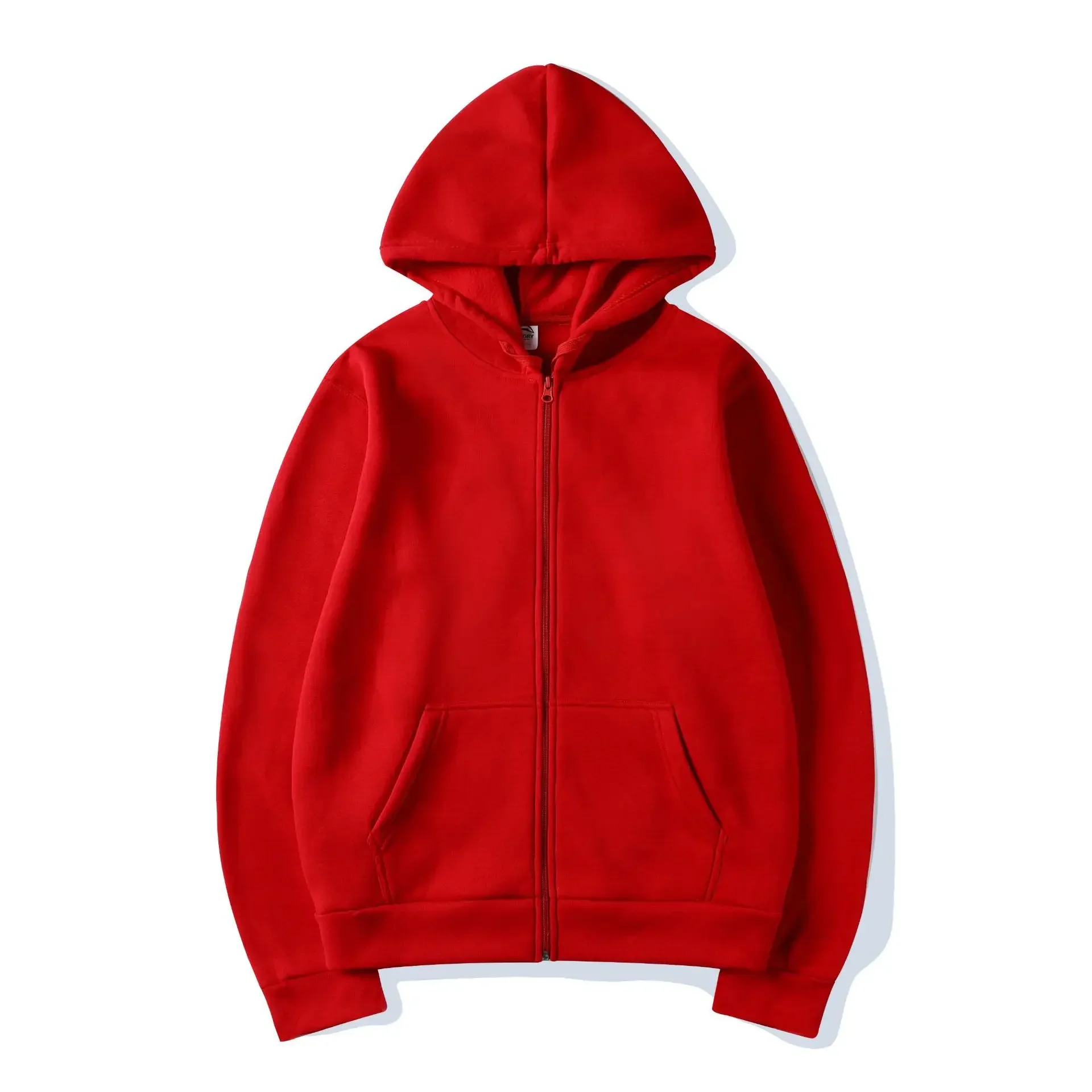 High Street Hoodie Men Solid C - Street Fashion Zip Up Hoodie 评论和价格